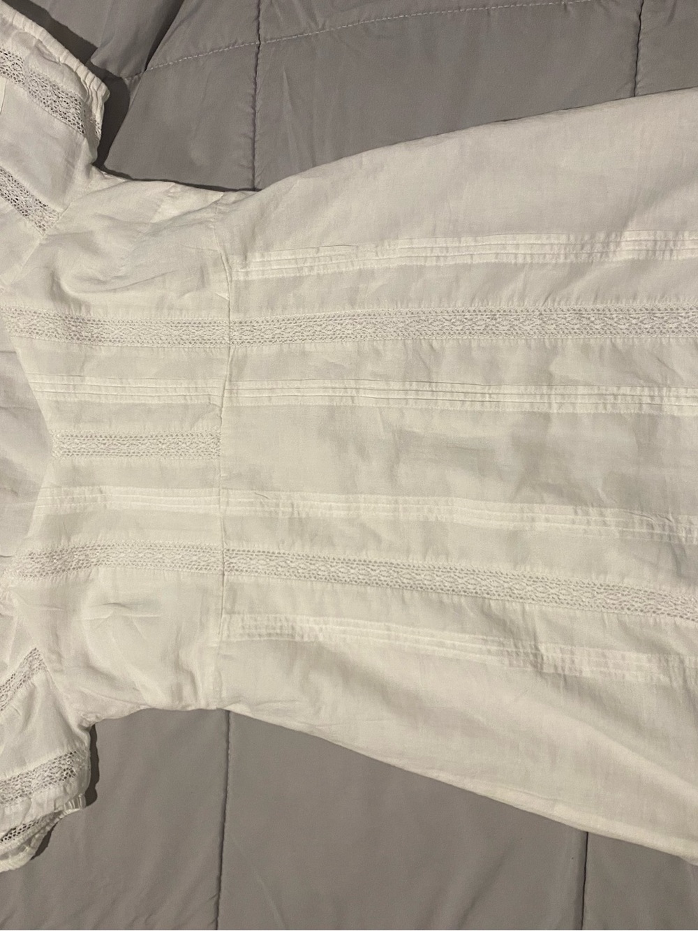 Universal Thread White Lace-Trim Mini Dress